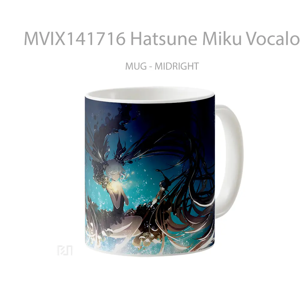 Mug Hatsune Miku Vocaloi Gelas Keramik Unik - All-side / Desain