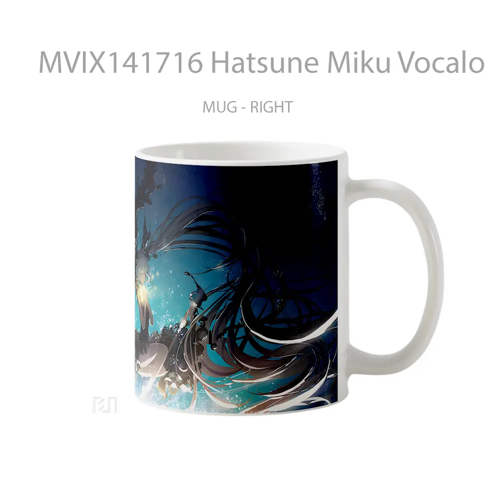 Mug Hatsune Miku Vocaloi Gelas Keramik Unik - All-side / Desain