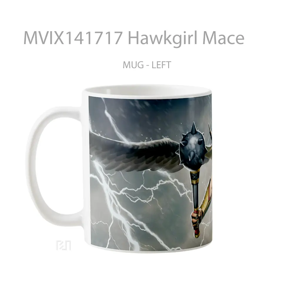 Mug Hawkgirl Mace Gelas Keramik Unik - All-side / Desain
