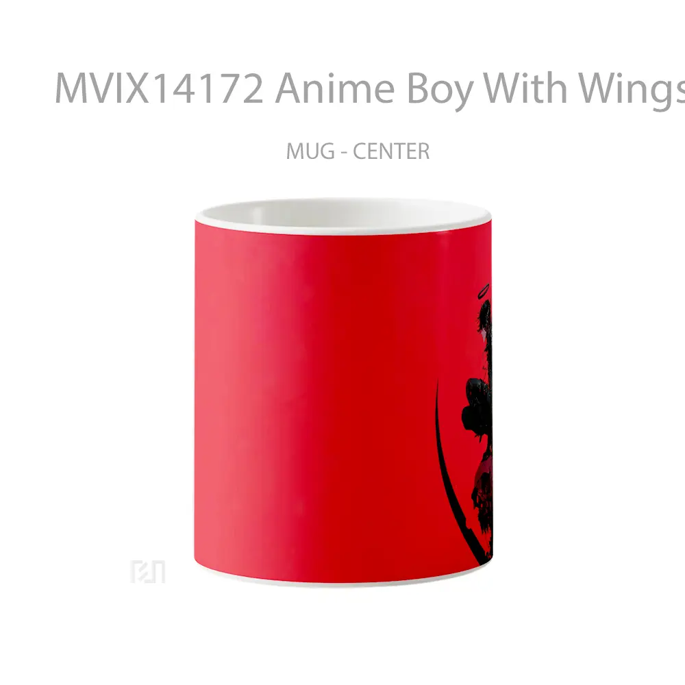 Mug Anime Boy With Wings Cangkir Anime