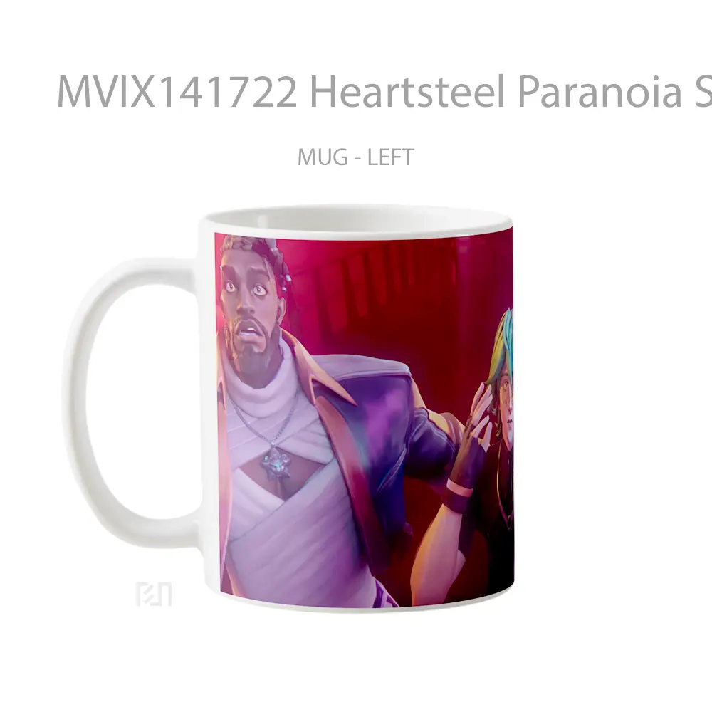 Mug Heartsteel Paranoia Sett Ezreal Ksante Lol Cangkir Gamer - All-side / Desain