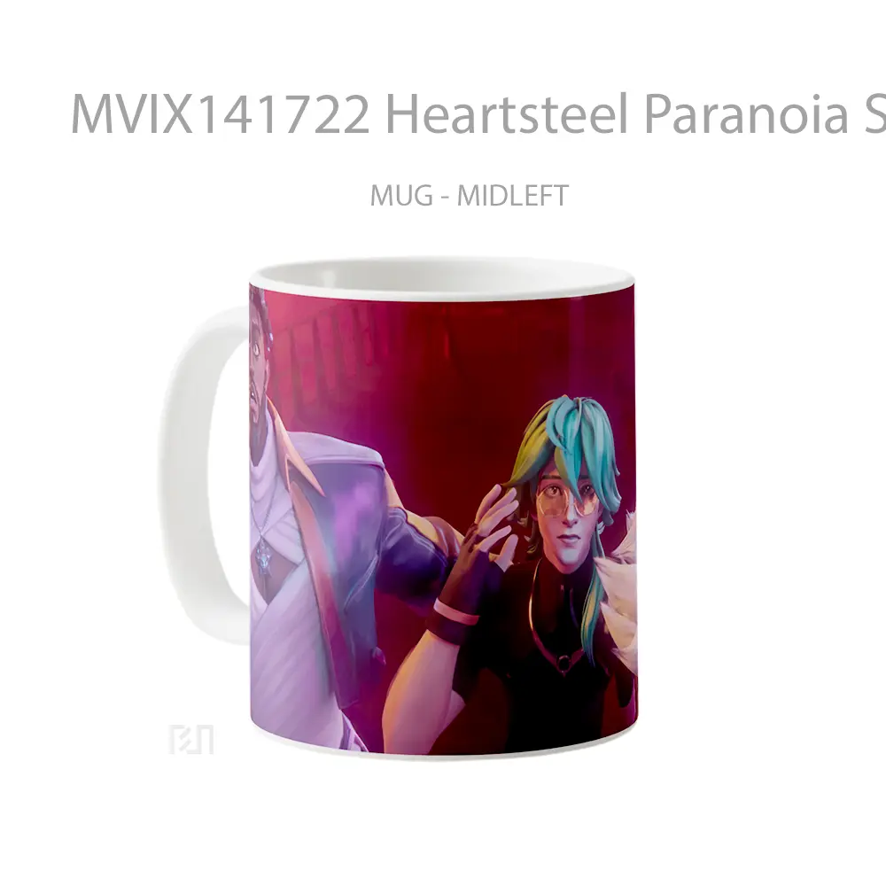 Mug Heartsteel Paranoia Sett Ezreal Ksante Lol Cangkir Gamer - All-side / Desain