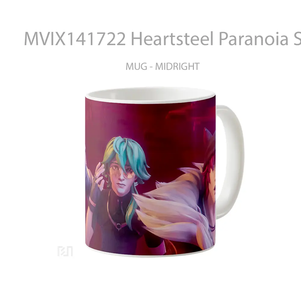 Mug Heartsteel Paranoia Sett Ezreal Ksante Lol Cangkir Gamer - All-side / Desain
