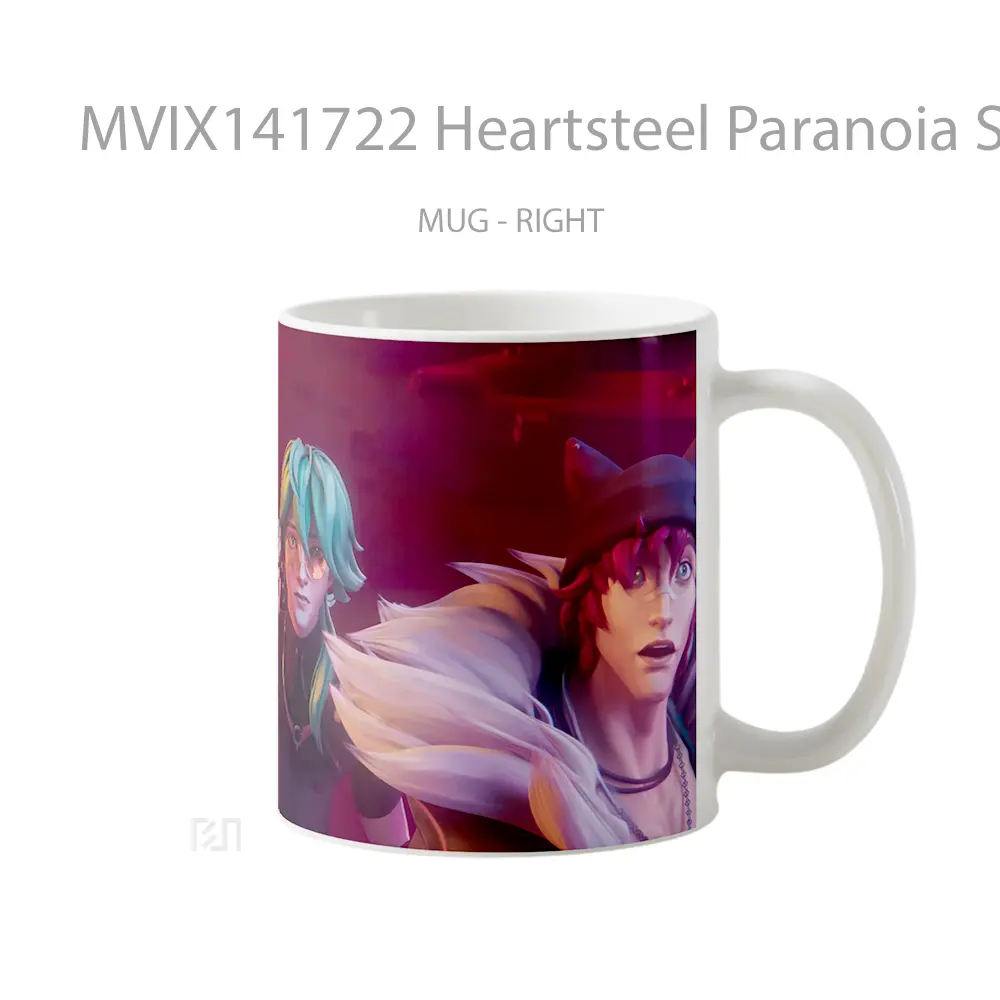 Mug Heartsteel Paranoia Sett Ezreal Ksante Lol Cangkir Gamer - All-side / Desain