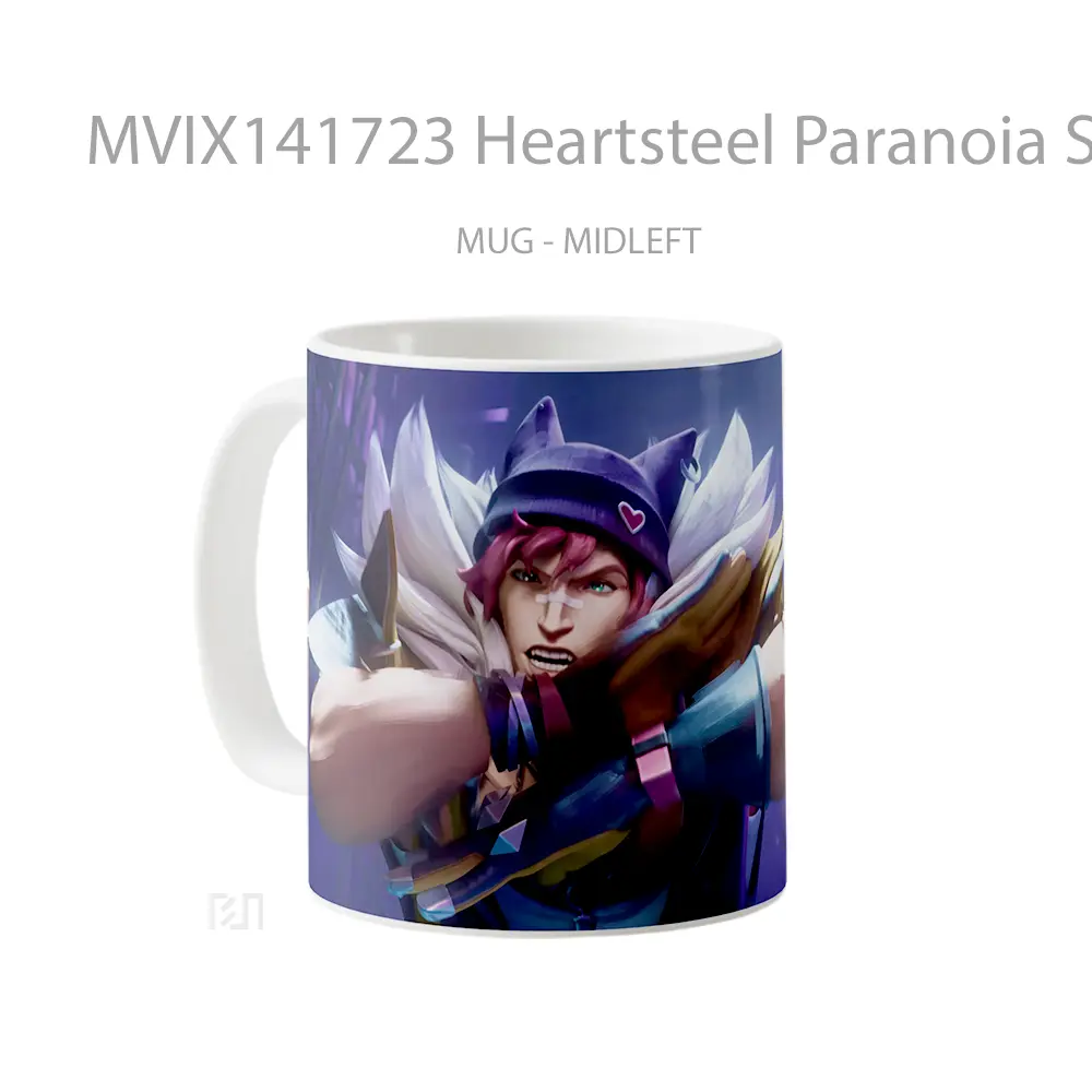 Mug Heartsteel Paranoia Sett Lol Cangkir Gamer - All-side / Desain