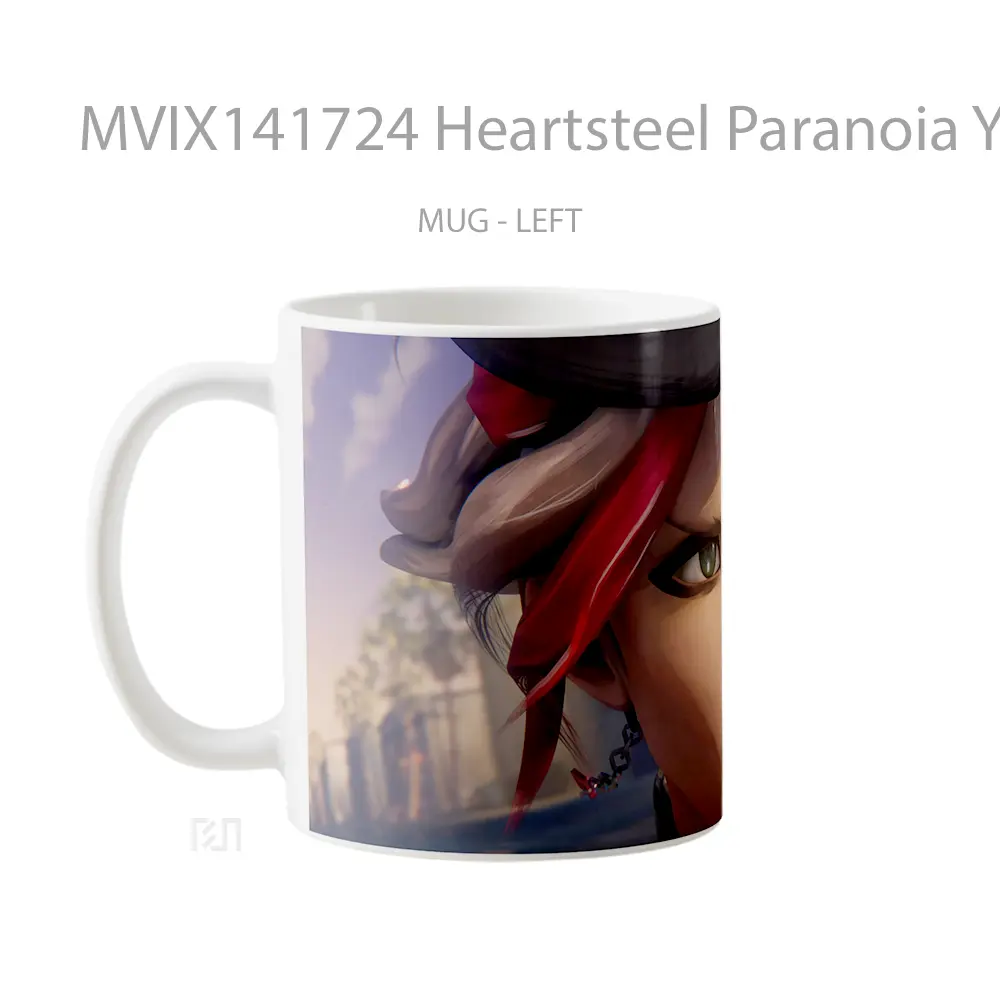 Mug Heartsteel Paranoia Yone Lol Cangkir Gamer - All-side / Desain