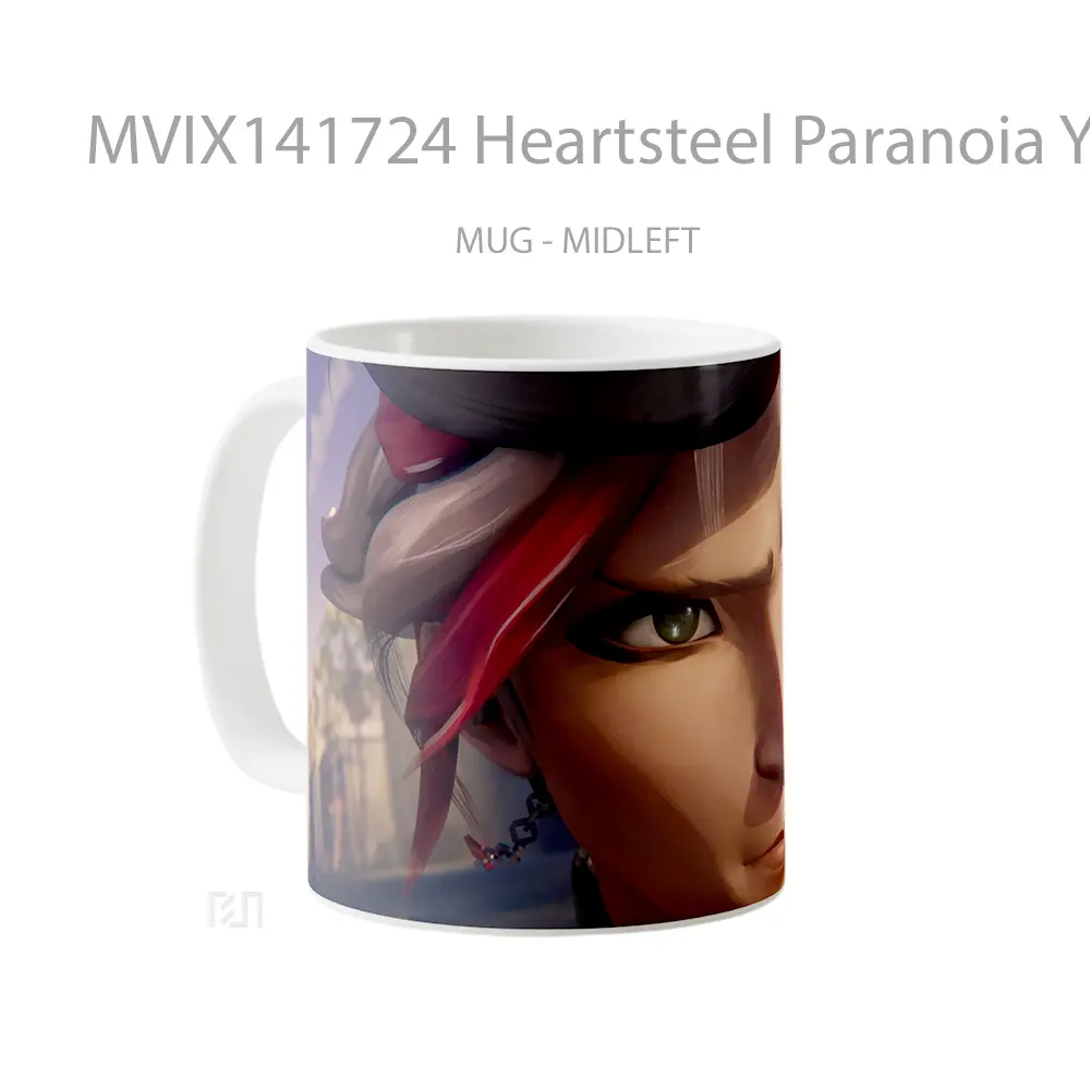 Mug Heartsteel Paranoia Yone Lol Cangkir Gamer - All-side / Desain