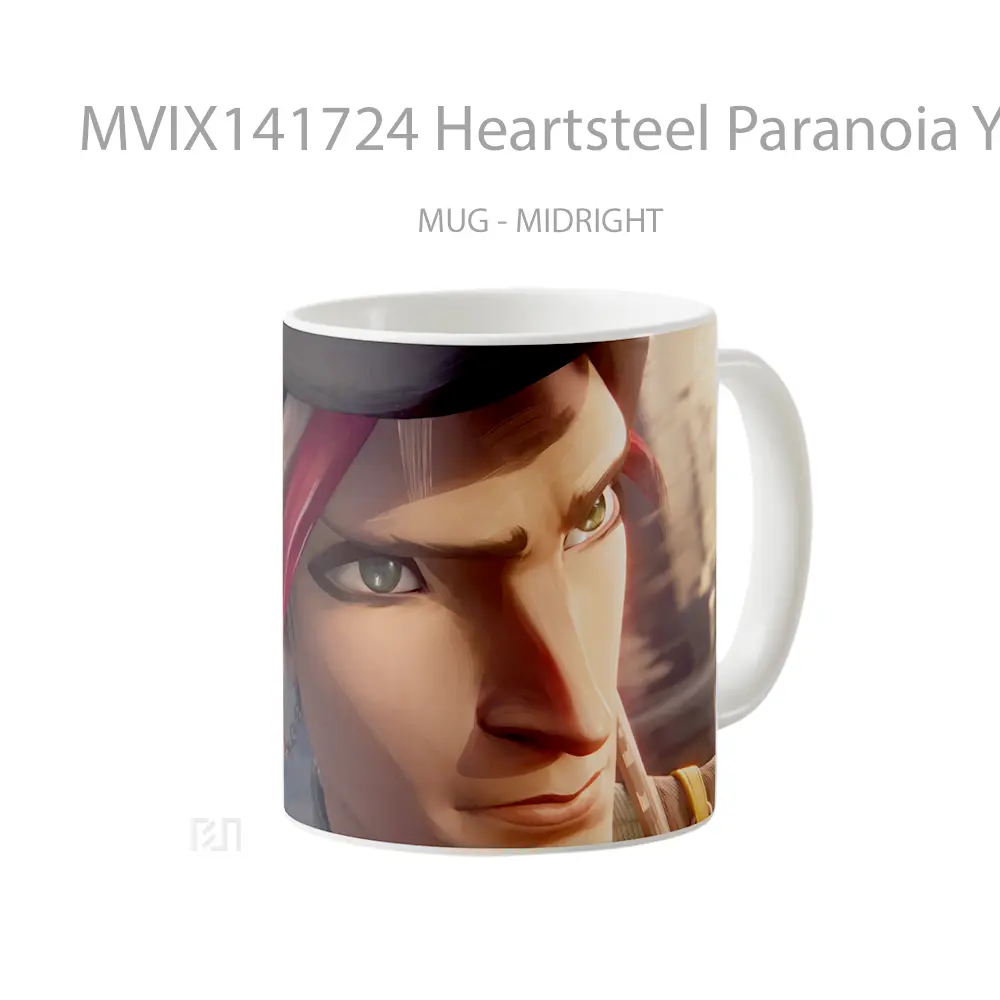 Mug Heartsteel Paranoia Yone Lol Cangkir Gamer - All-side / Desain