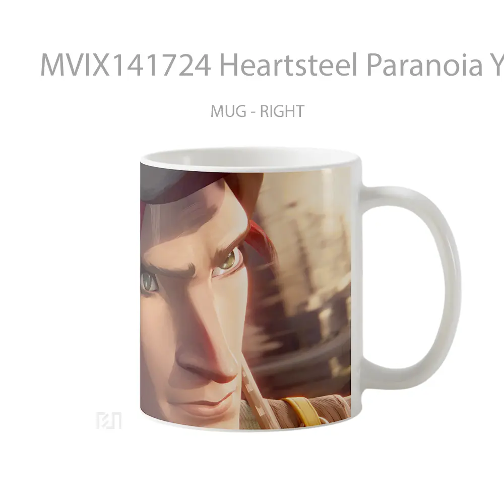 Mug Heartsteel Paranoia Yone Lol Cangkir Gamer - All-side / Desain