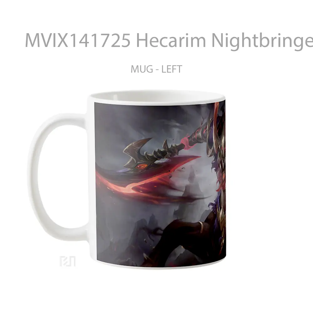 Mug Hecarim Nightbringer Skin Lol Splash Art Cangkir Gamer - All-side / Desain