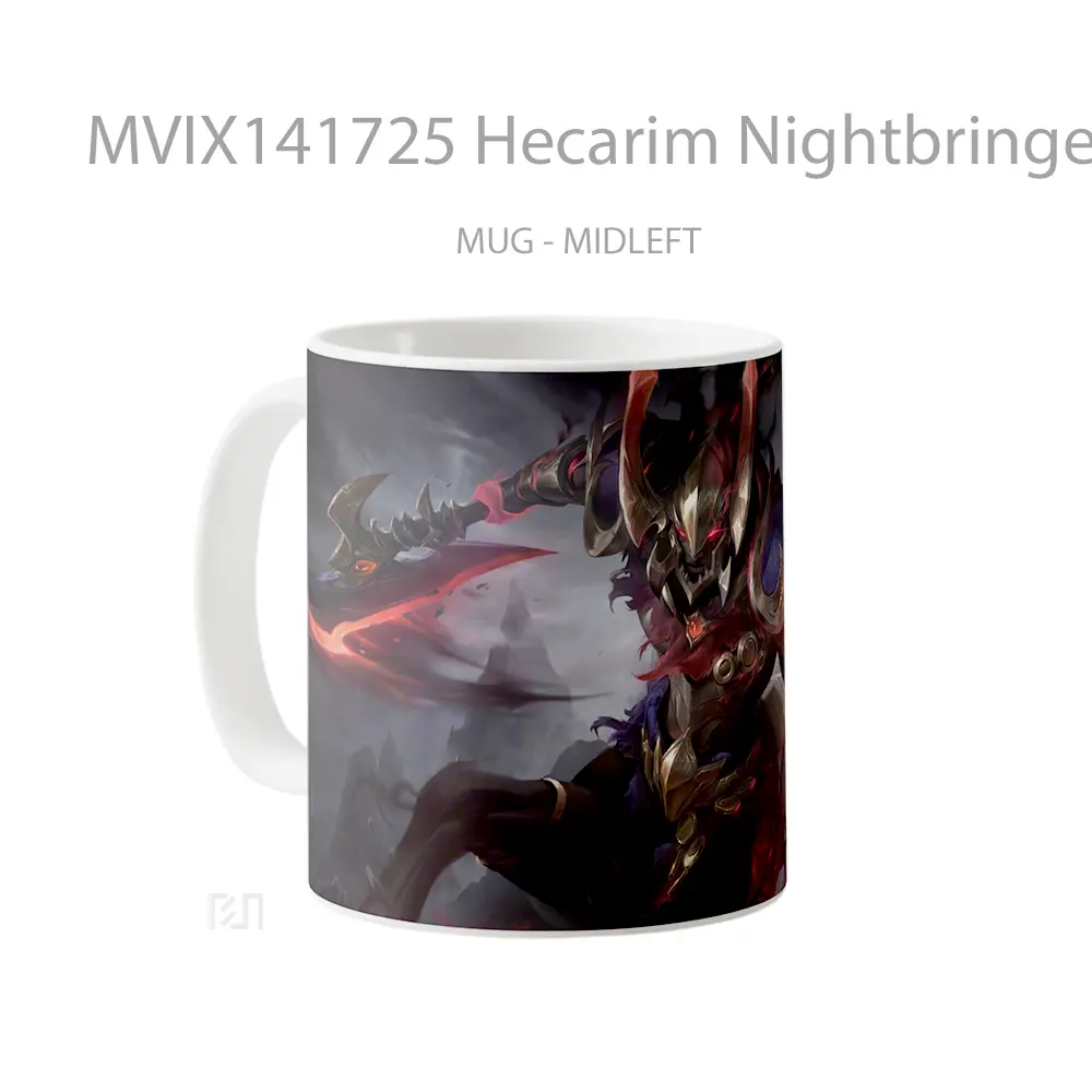 Mug Hecarim Nightbringer Skin Lol Splash Art Cangkir Gamer - All-side / Desain
