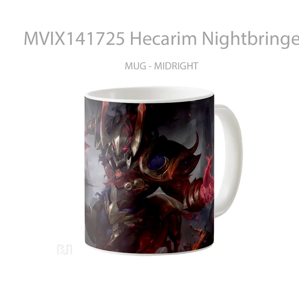 Mug Hecarim Nightbringer Skin Lol Splash Art Cangkir Gamer - All-side / Desain