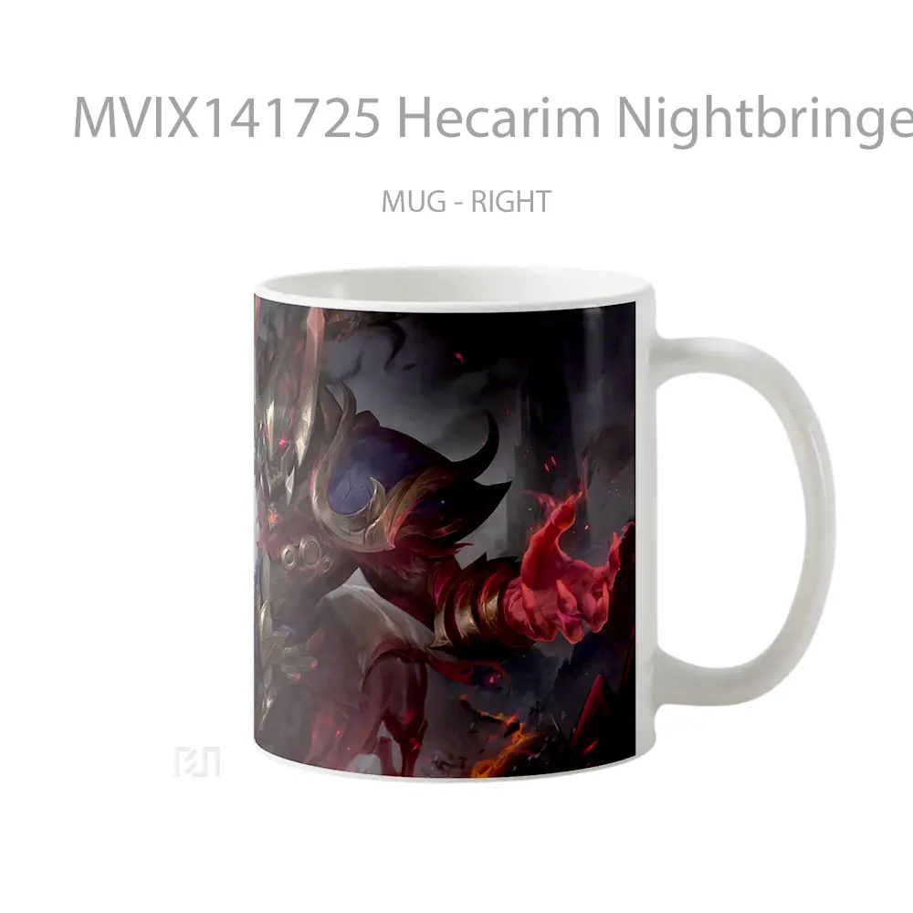 Mug Hecarim Nightbringer Skin Lol Splash Art Cangkir Gamer - All-side / Desain