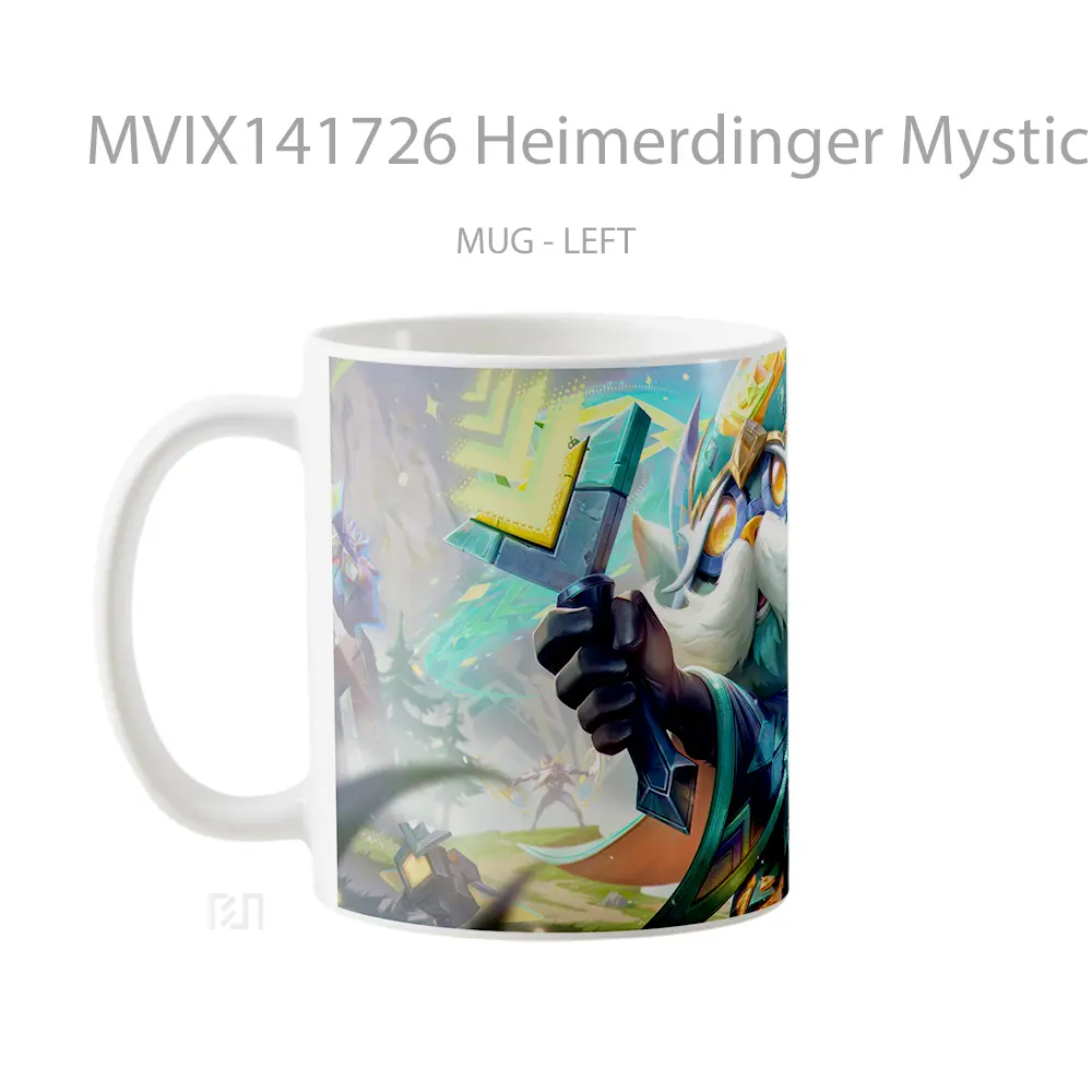 Mug Heimerdinger Mystical Herald Skin Lol Wild Rift Splash Art Cangkir Gamer - All-side / Desain
