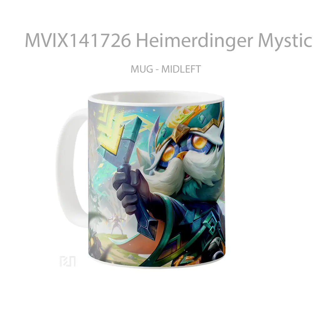 Mug Heimerdinger Mystical Herald Skin Lol Wild Rift Splash Art Cangkir Gamer - All-side / Desain