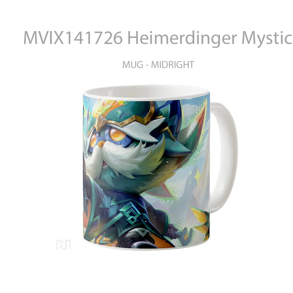 Mug Heimerdinger Mystical Herald Skin Lol Wild Rift Splash Art Cangkir Gamer - All-side / Desain