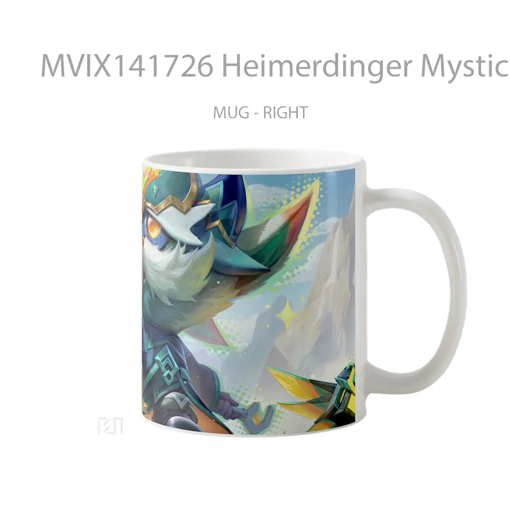 Mug Heimerdinger Mystical Herald Skin Lol Wild Rift Splash Art Cangkir Gamer - All-side / Desain