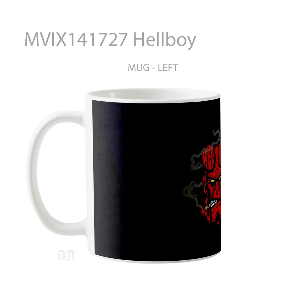 Mug Hellboy Gelas Keramik Unik - All-side / Desain