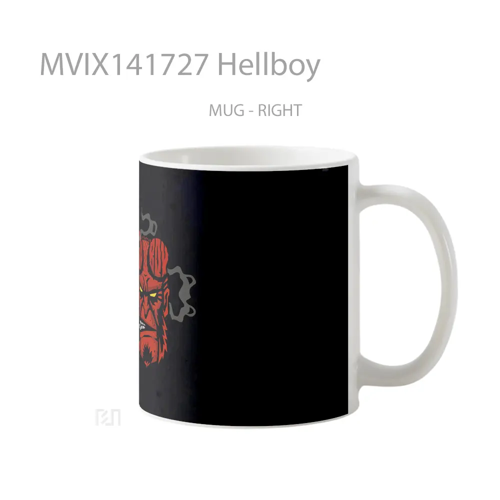 Mug Hellboy Gelas Keramik Unik - All-side / Desain