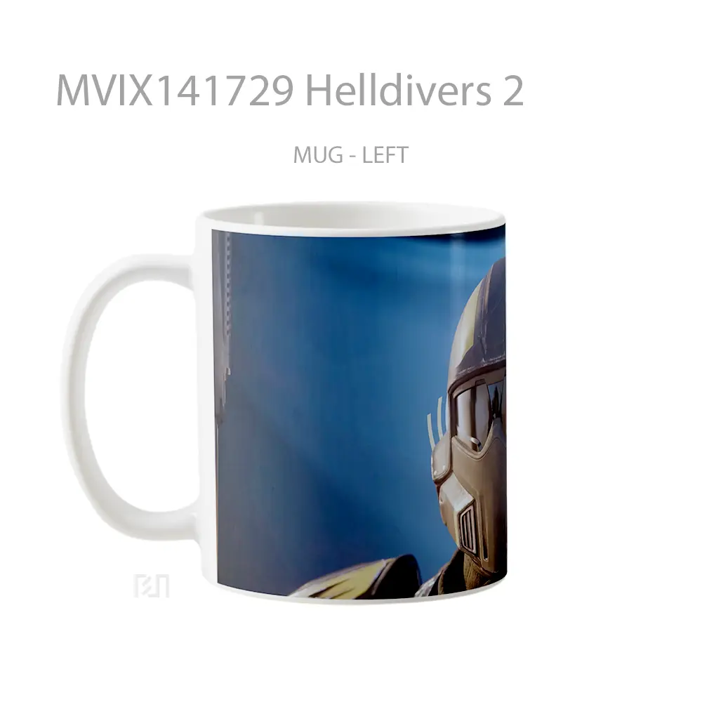 Mug Helldivers 2 Gelas Keramik Unik - All-side / Desain