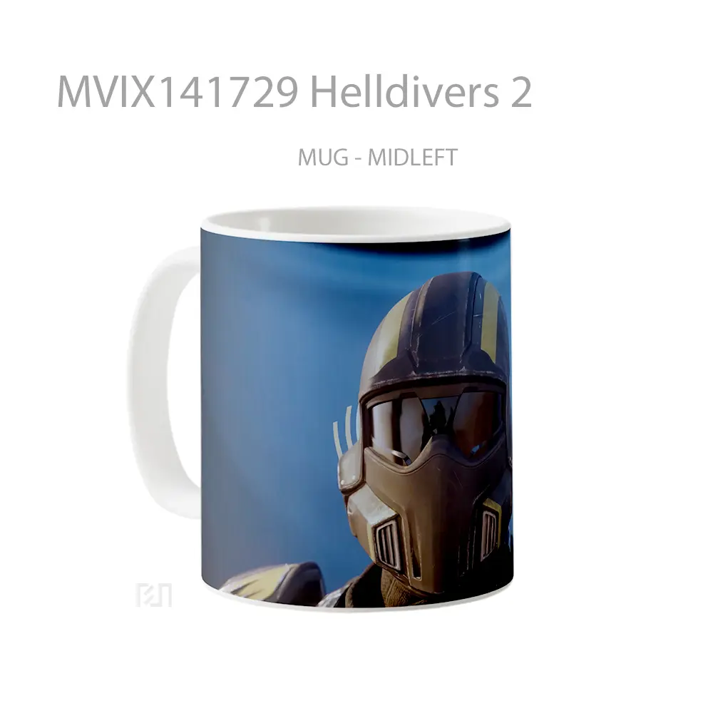 Mug Helldivers 2 Gelas Keramik Unik - All-side / Desain
