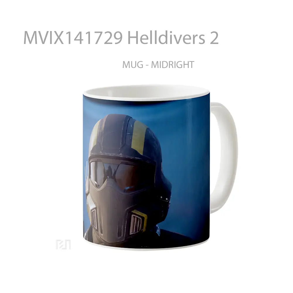 Mug Helldivers 2 Gelas Keramik Unik - All-side / Desain