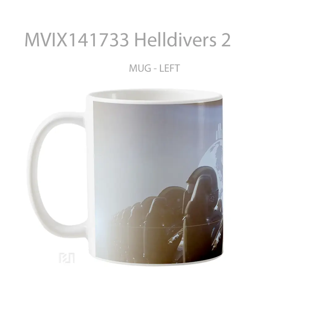 Mug Helldivers 2 Gelas Keramik Unik - All-side / Desain