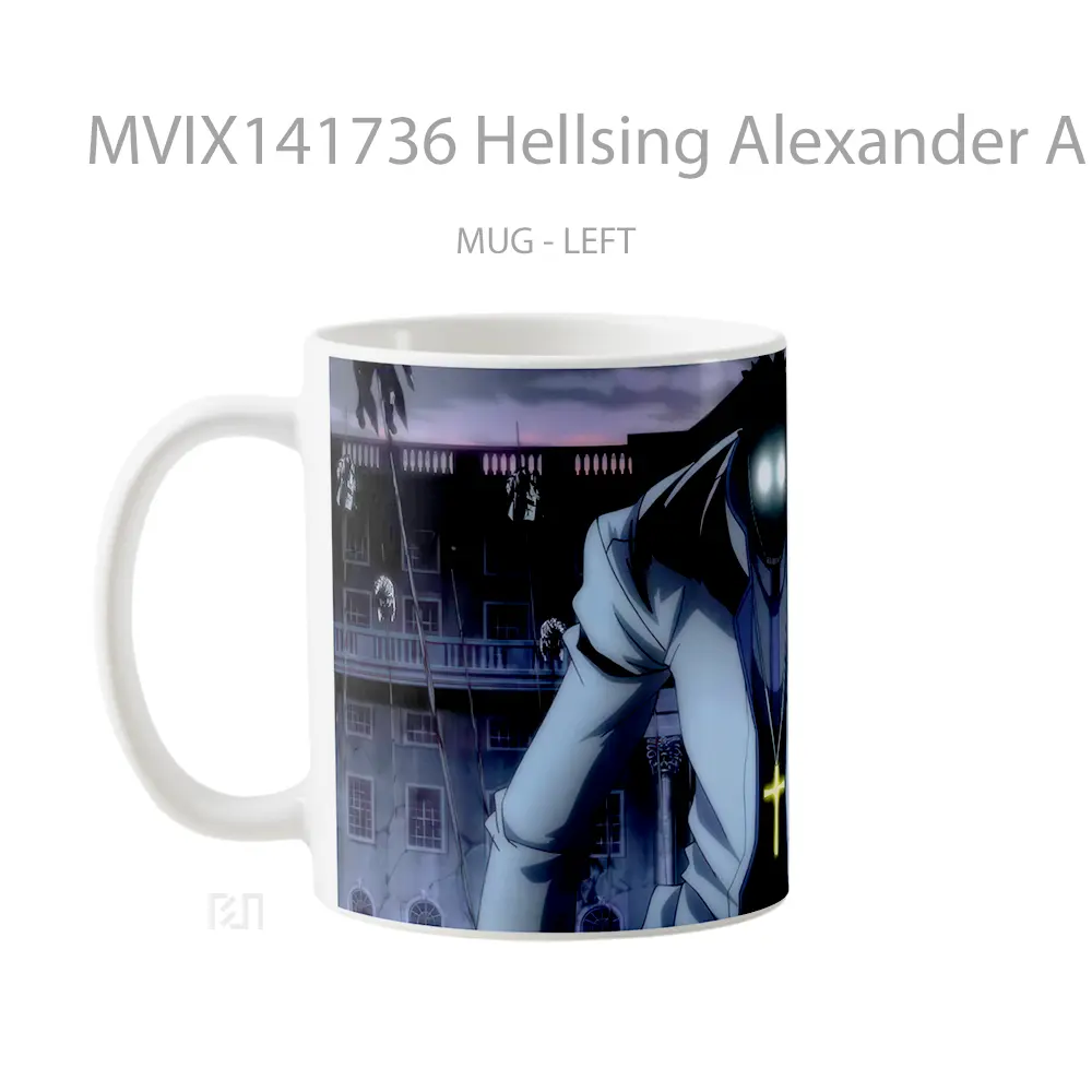 Mug Hellsing Alexander Anderson Gelas Keramik Unik - All-side / Desain