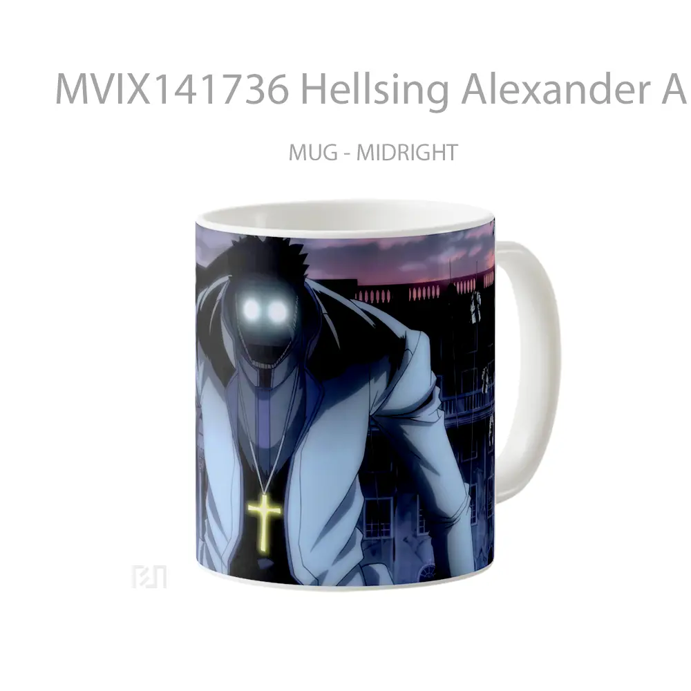 Mug Hellsing Alexander Anderson Gelas Keramik Unik - All-side / Desain