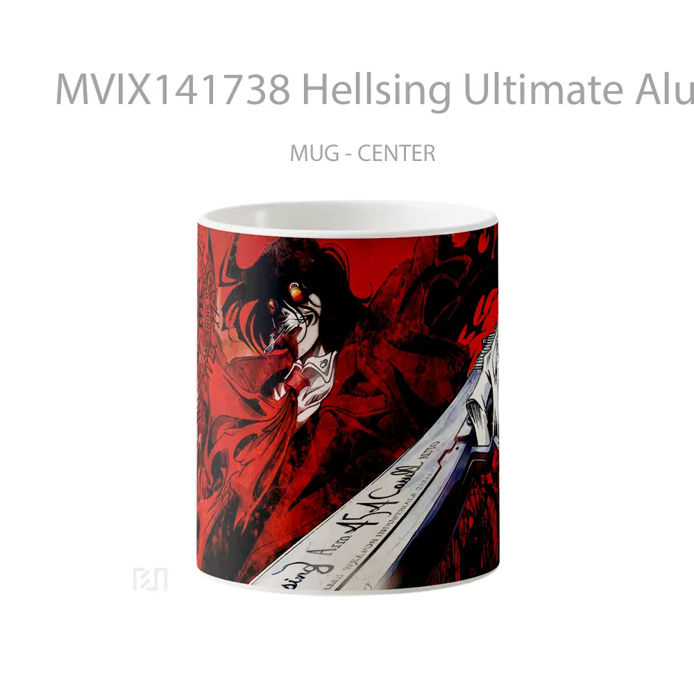 Mug Hellsing Ultimate Alucard Gun Gelas Keramik Unik