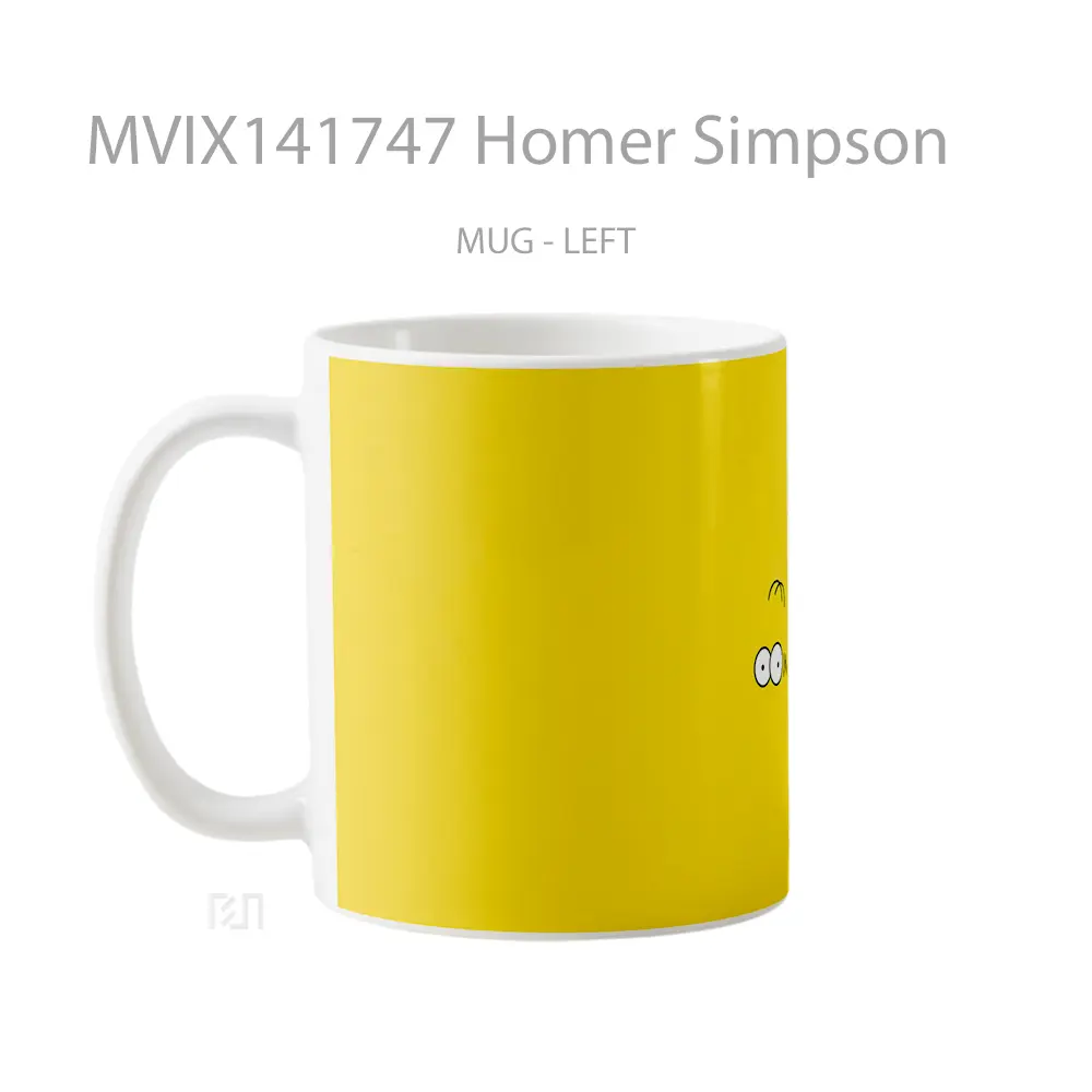 Mug Homer Simpson Gelas Keramik Unik - All-side / Desain