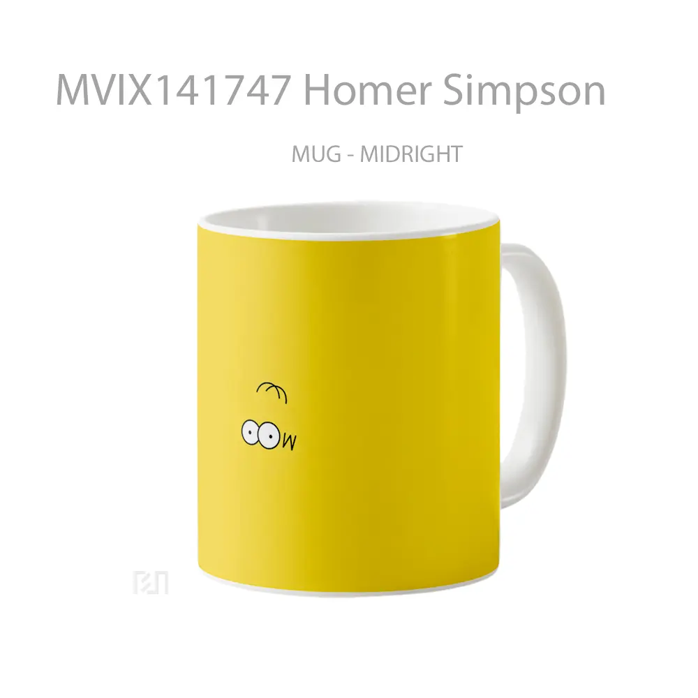 Mug Homer Simpson Gelas Keramik Unik - All-side / Desain