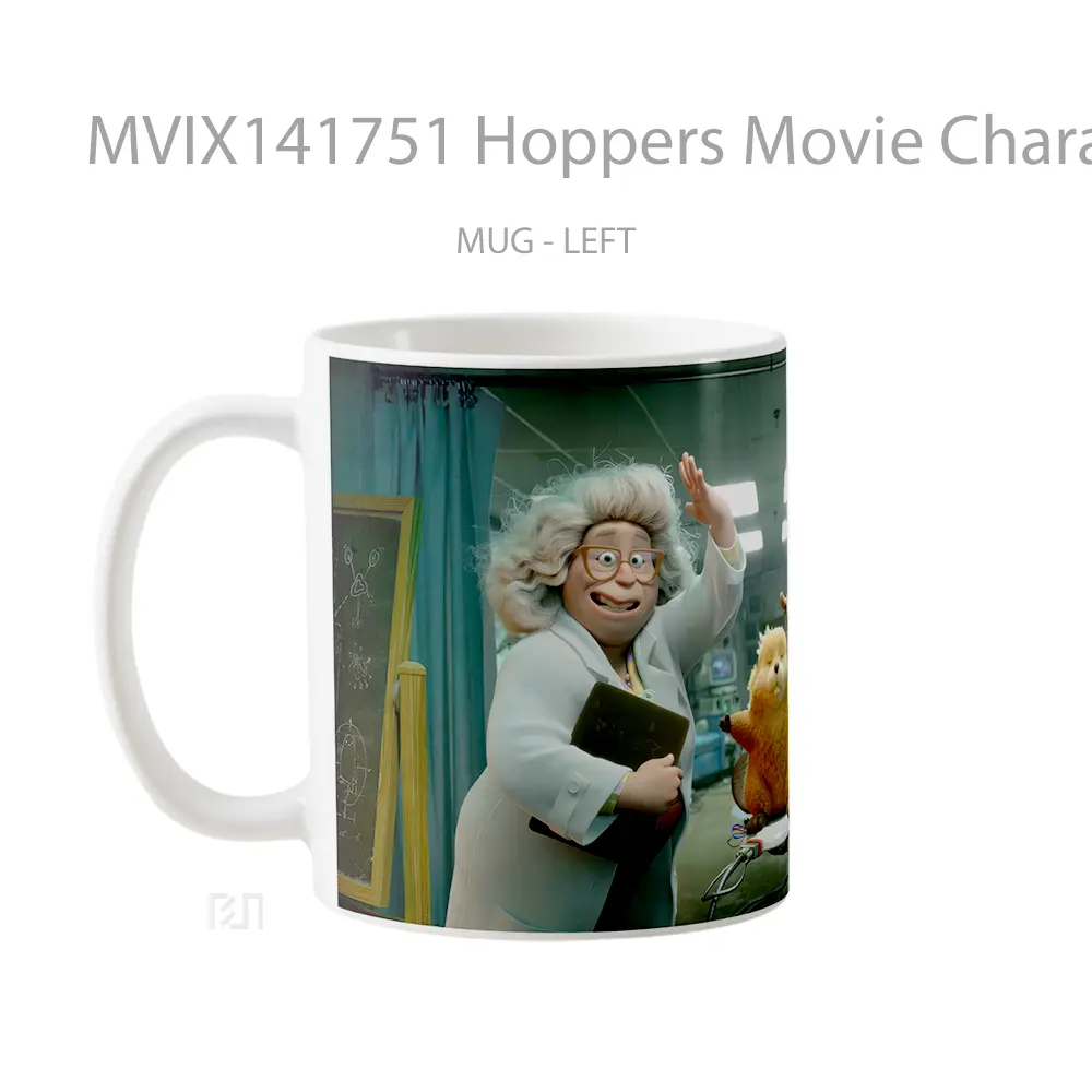 Mug Hoppers Movie Characters Gelas Keramik Unik - All-side / Desain
