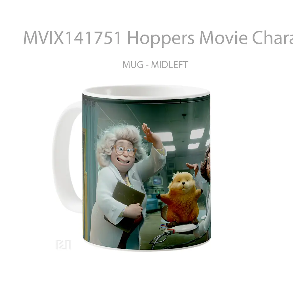 Mug Hoppers Movie Characters Gelas Keramik Unik - All-side / Desain