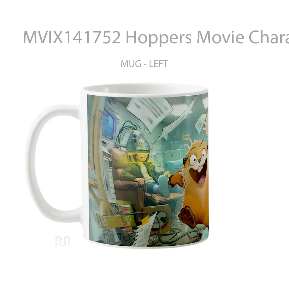 Mug Hoppers Movie Characters Gelas Keramik Unik - All-side / Desain