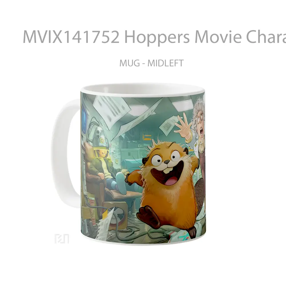 Mug Hoppers Movie Characters Gelas Keramik Unik - All-side / Desain