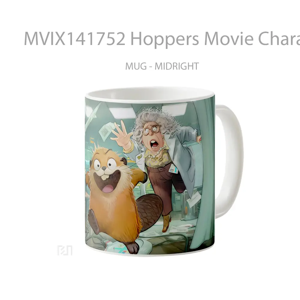 Mug Hoppers Movie Characters Gelas Keramik Unik - All-side / Desain