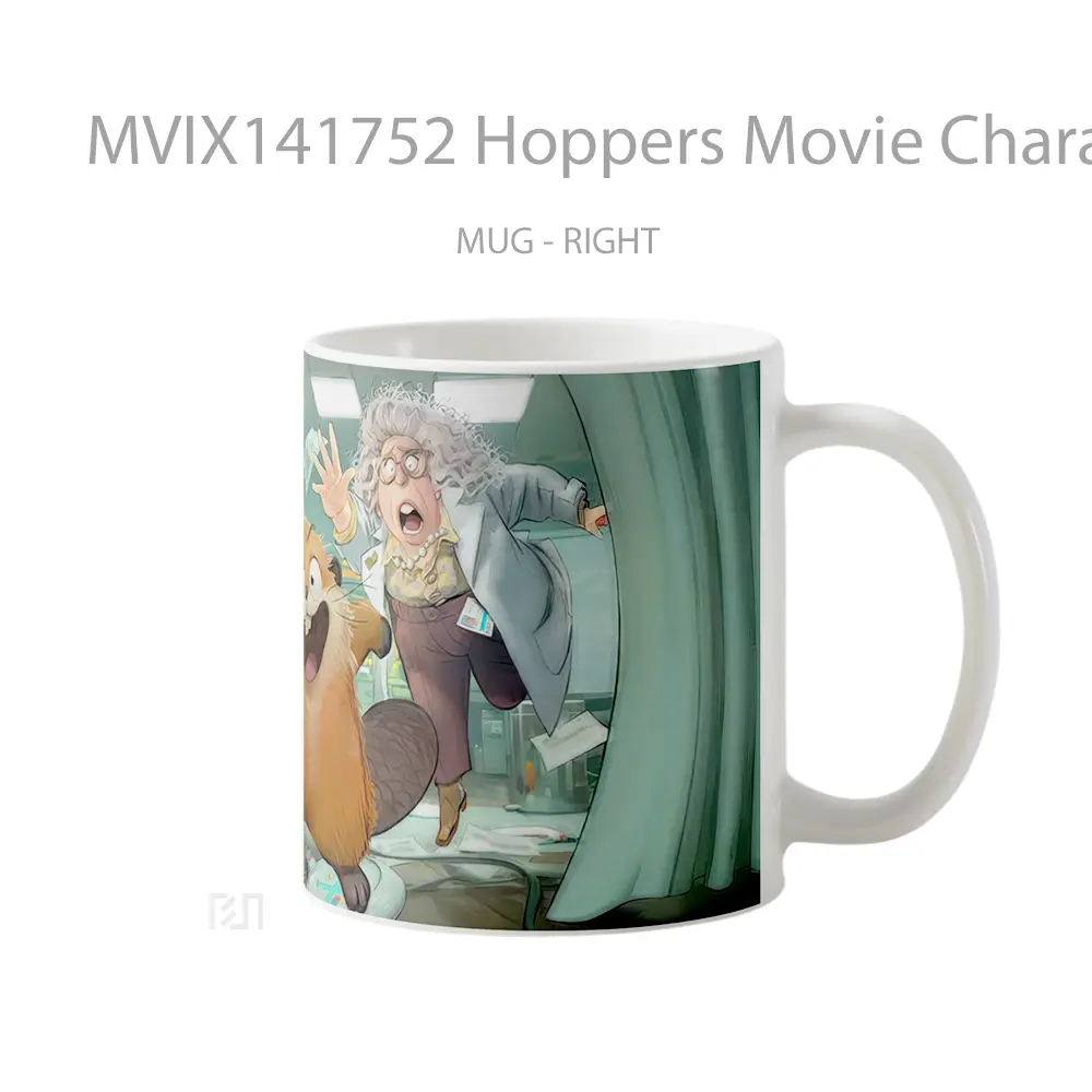 Mug Hoppers Movie Characters Gelas Keramik Unik - All-side / Desain