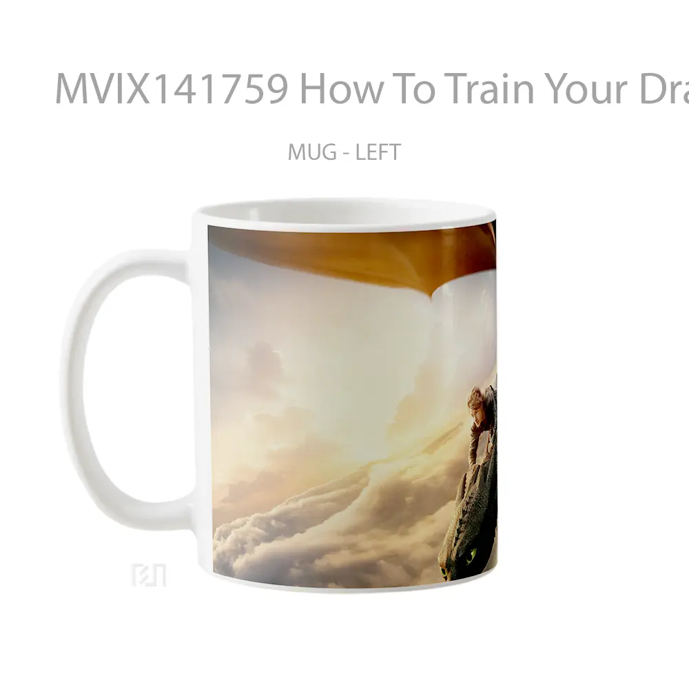Mug How To Train Your Dragon Hiccup Toothless Live Action Gelas Keramik Unik - All-side / Desain
