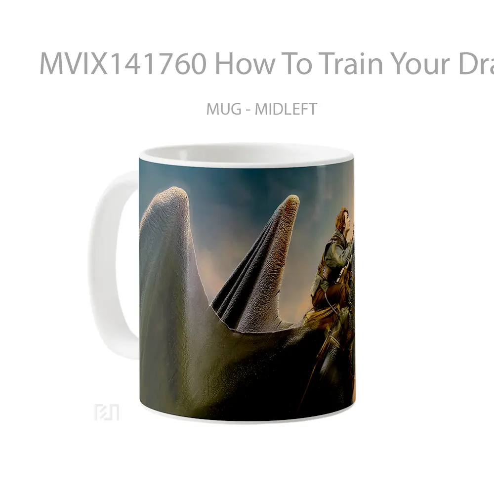 Mug How To Train Your Dragon Toothless Hiccup Gelas Keramik Unik - All-side / Desain