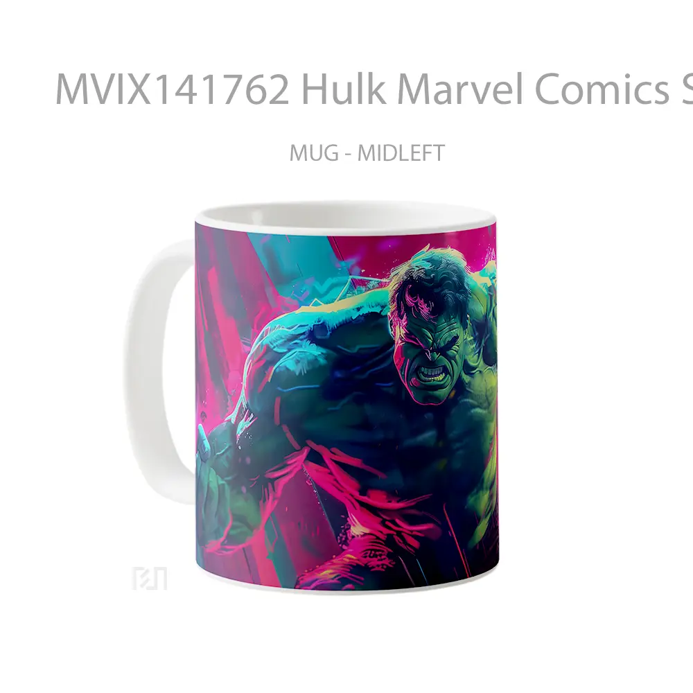 Mug Hulk Marvel Comics Superhero Gelas Superhero - All-side / Desain