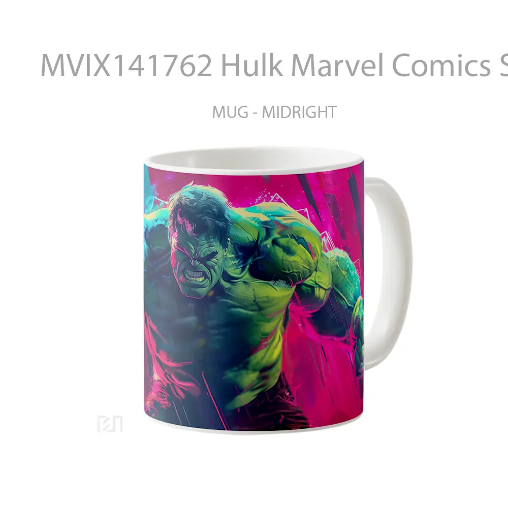Mug Hulk Marvel Comics Superhero Gelas Superhero - All-side / Desain