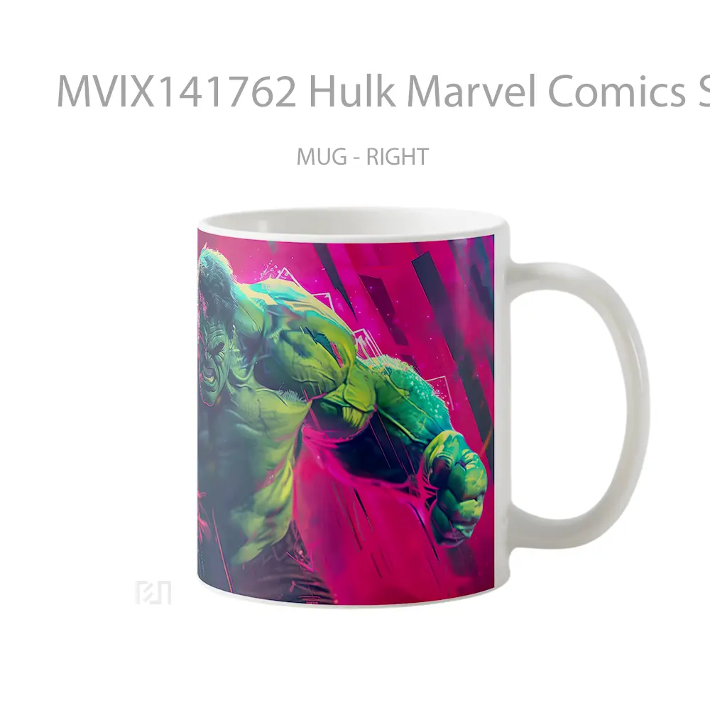 Mug Hulk Marvel Comics Superhero Gelas Superhero - All-side / Desain