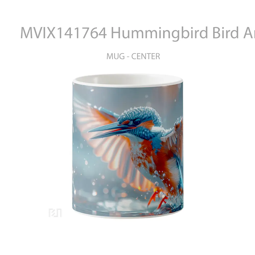 Mug Hummingbird Bird Animal Gelas Hewan Lucu