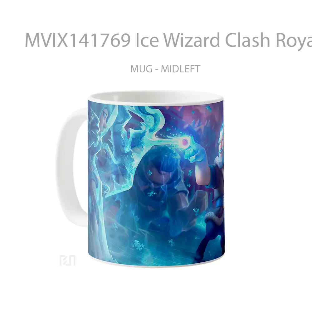 Mug Ice Wizard Clash Royal Gelas Keramik Unik - All-side / Desain