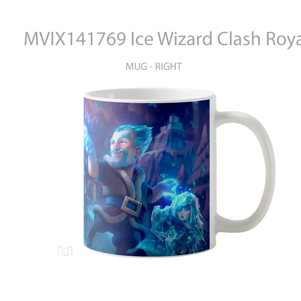 Mug Ice Wizard Clash Royal Gelas Keramik Unik - All-side / Desain