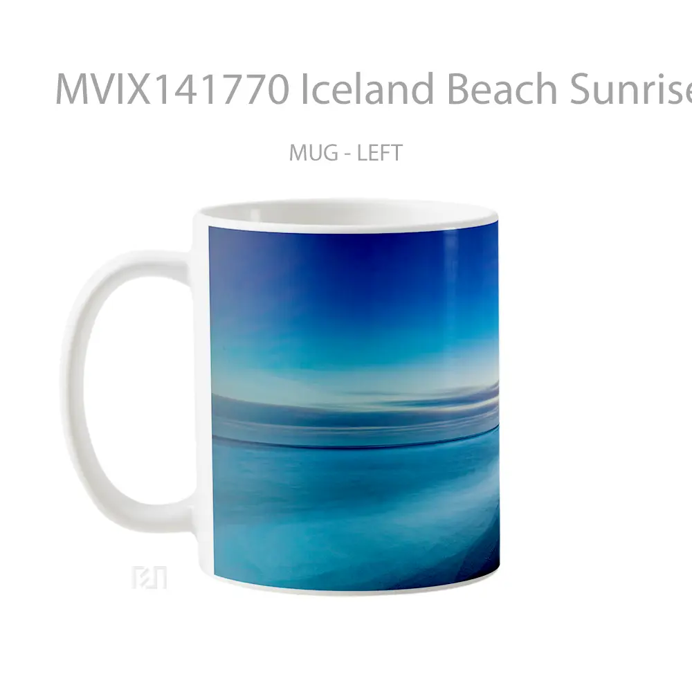 Mug Iceland Beach Sunrise Scenery Gelas Pemandangan Alam - All-side / Desain