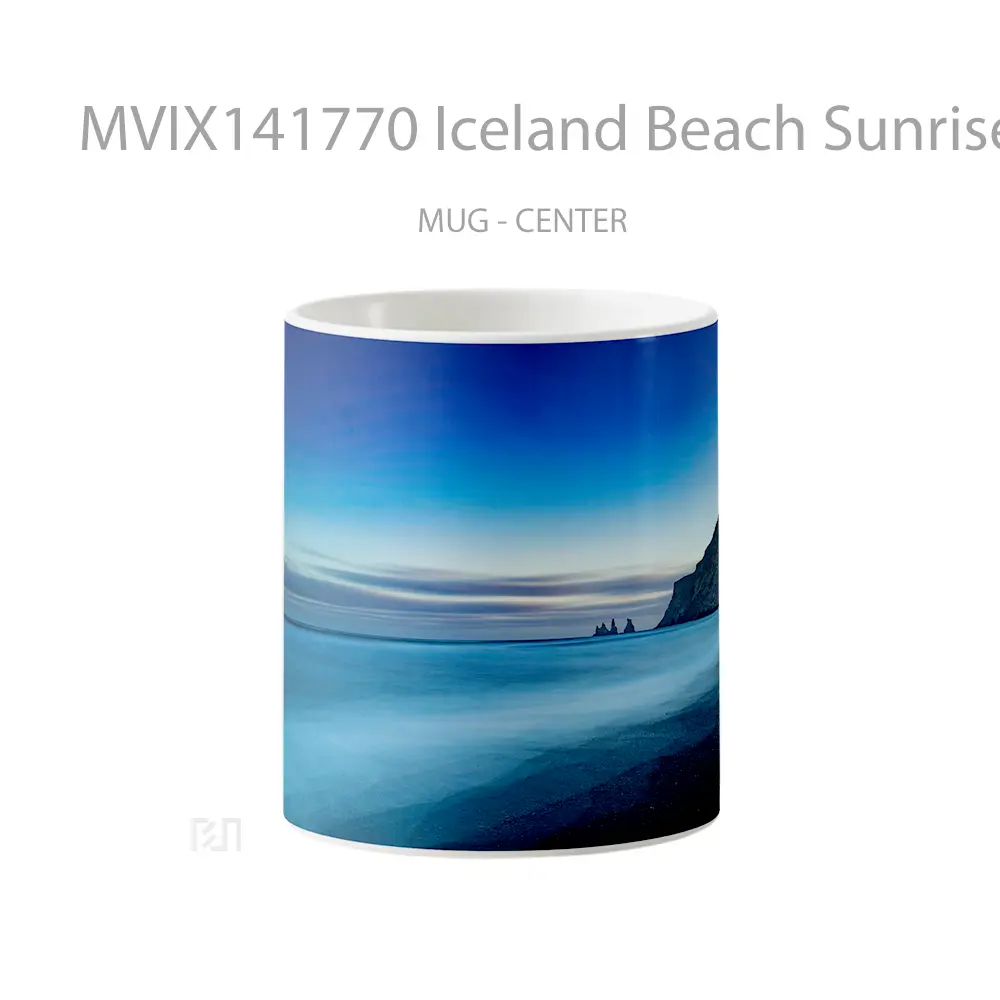 Mug Iceland Beach Sunrise Scenery Gelas Pemandangan Alam