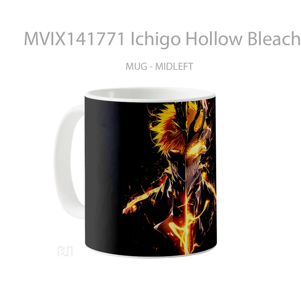 Mug Ichigo Hollow Bleach Cangkir Anime - All-side / Desain