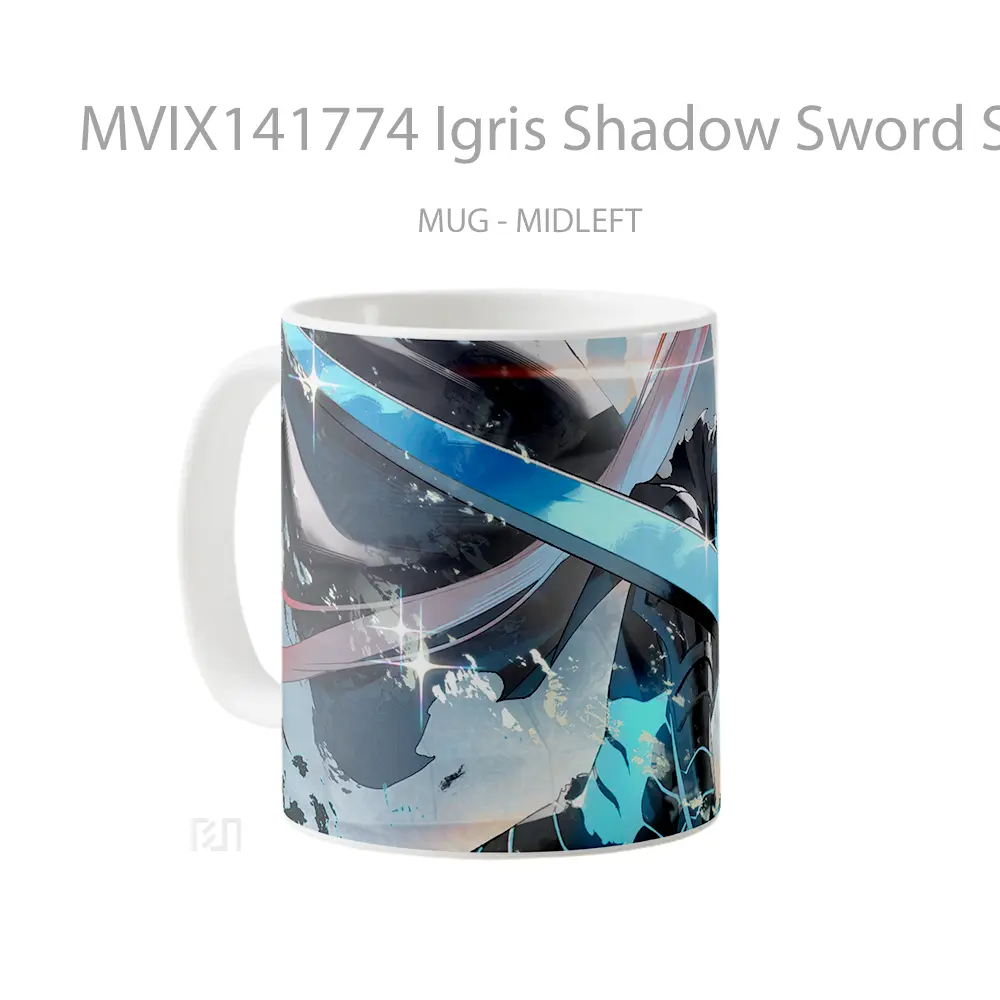 Mug Igris Shadow Sword Solo Leveling Gelas Keramik Unik - All-side / Desain